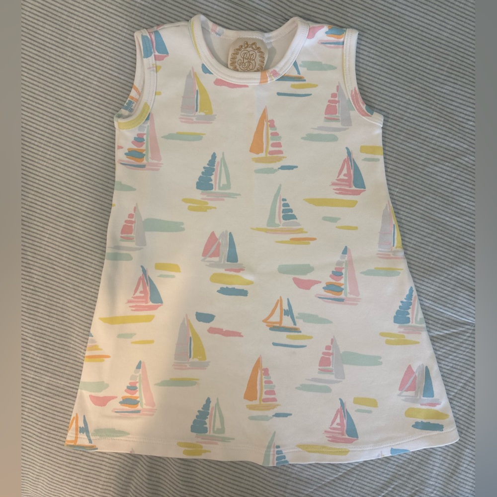 TBBC Sailboat Print Sleeveless Girls Dress